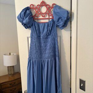 Never worn Abercrombie and Fitch long blue dress